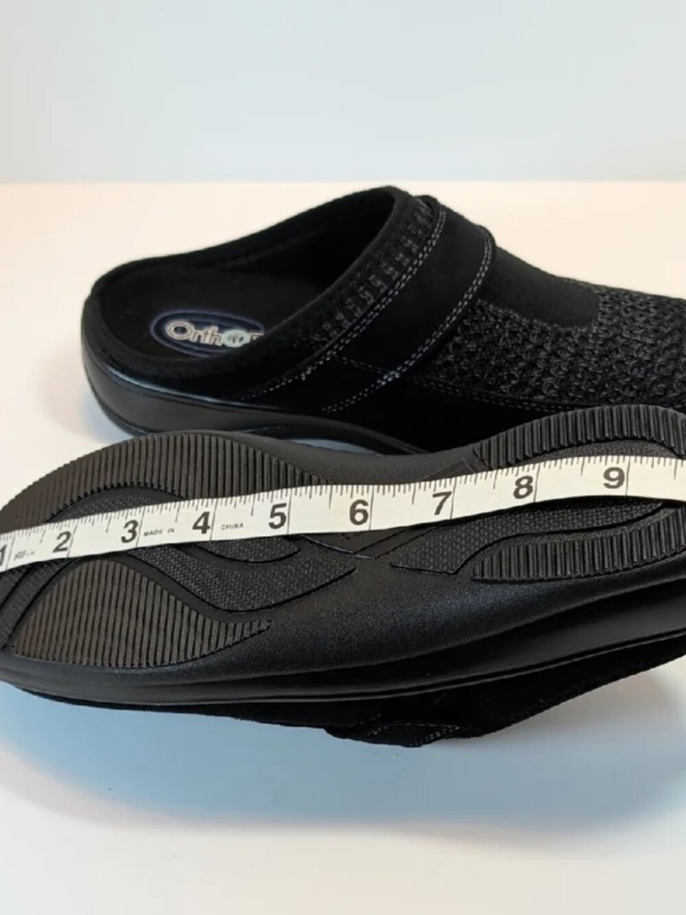 Orthofeet Women's Orthopedic Stretch Knit Louise Black Slip-On Shoes Size 7.5 - Picture 9 of 10